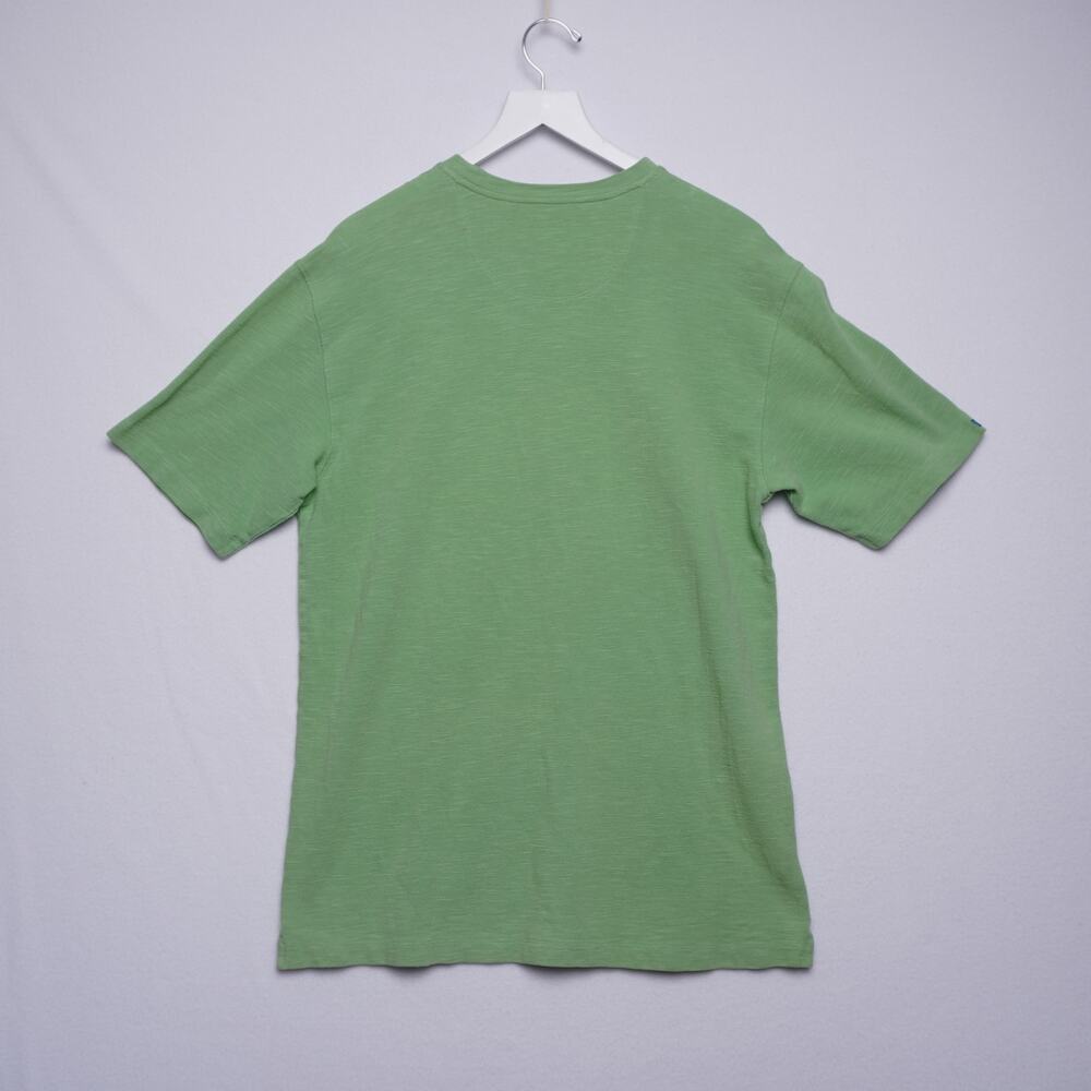 Vintage Tommy Bahama Woven Pullover‎ T-shirt Green Size Small 100% cotton - Picture 4 of 6